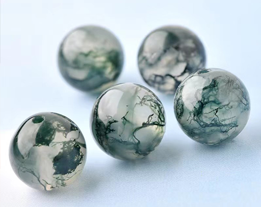 Moss Agate Bead