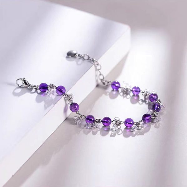 amethyst and diamond bracelet