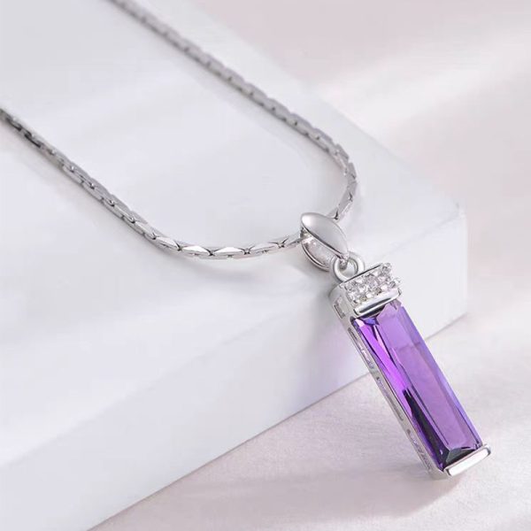 amethyst crystal necklace