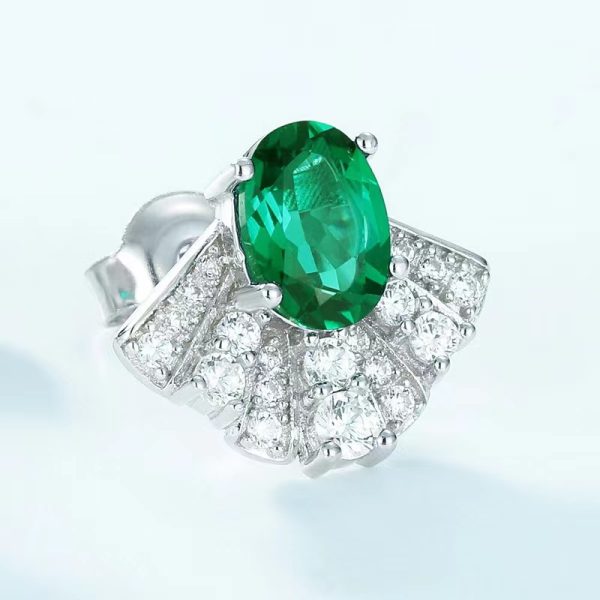 diamond earrings emerald