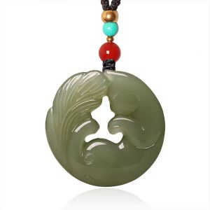 green jade necklace