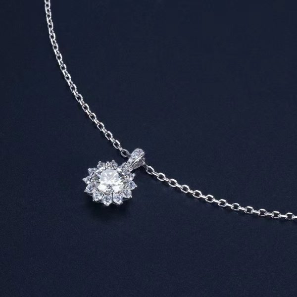 moissanite diamond necklace