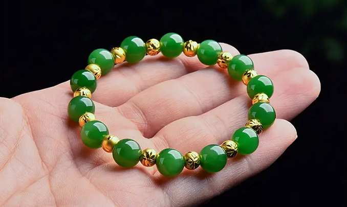 Jade Bracelet Gold