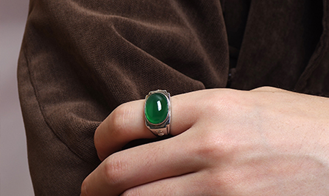 Mens Jade Ring