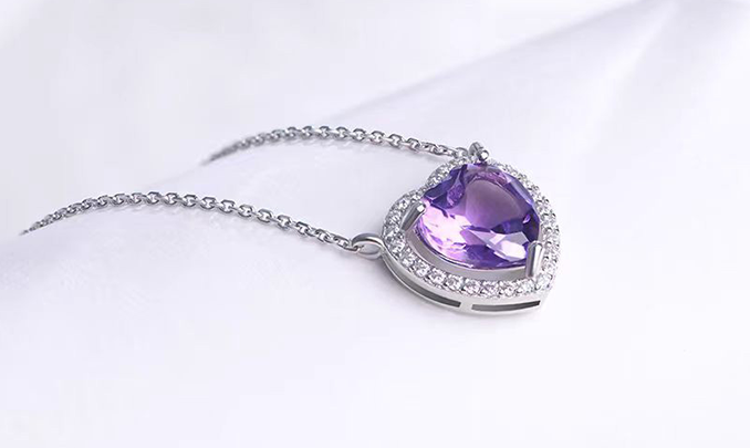 amethyst Halo necklace