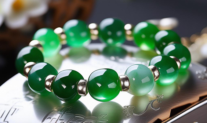 green jade bracelet