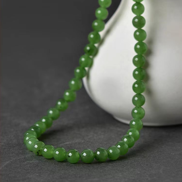 green jade necklace