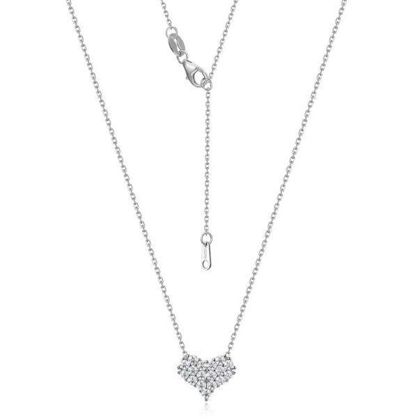 moissanite necklace womens