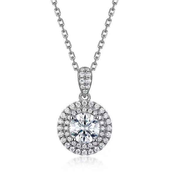 moissanite diamond necklace