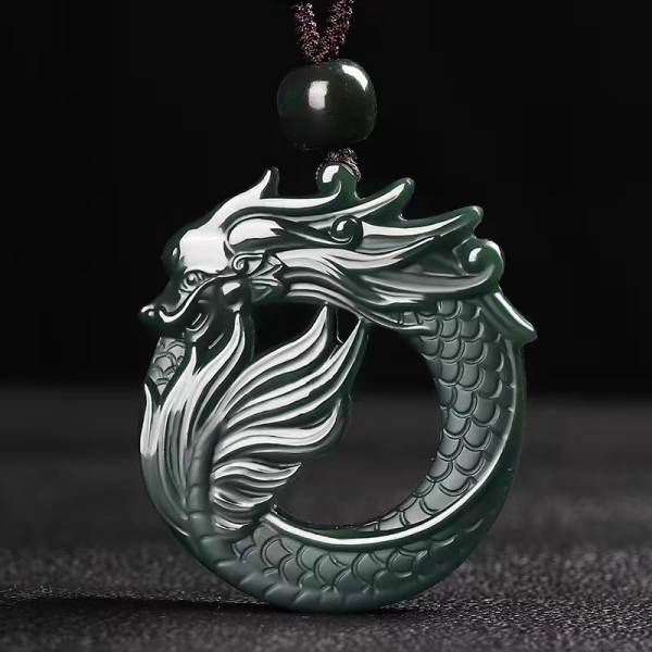 Dragon jade pendant