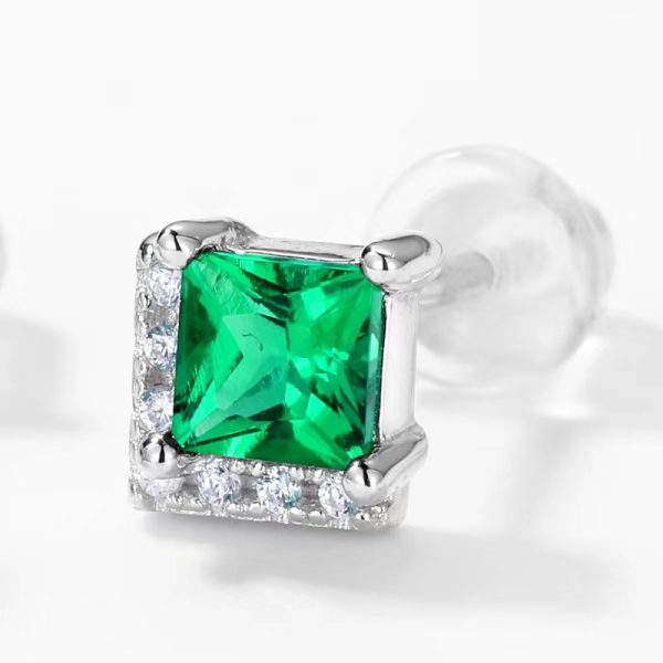 diamond earrings emerald