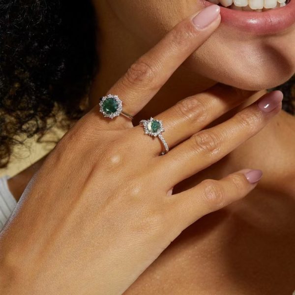 moss agate rings