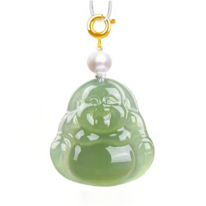 buddha necklace jade