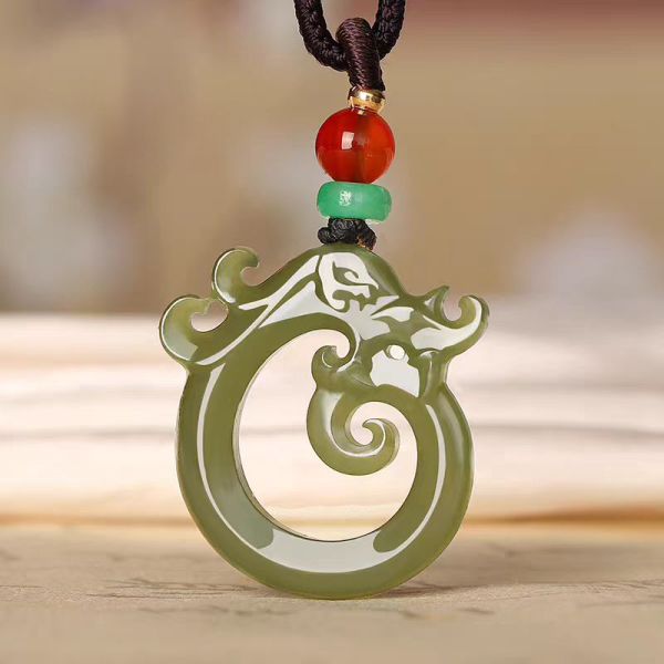 green jade necklace