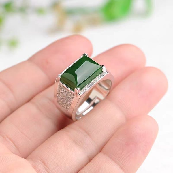 green jade ring