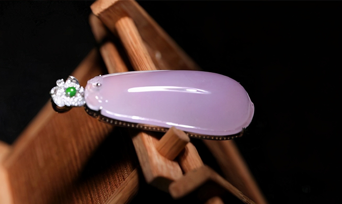 purple jade pendant