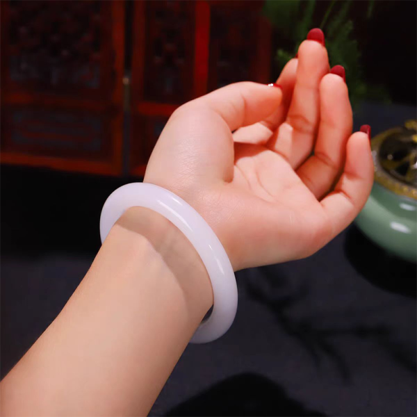 white jade bangle for women